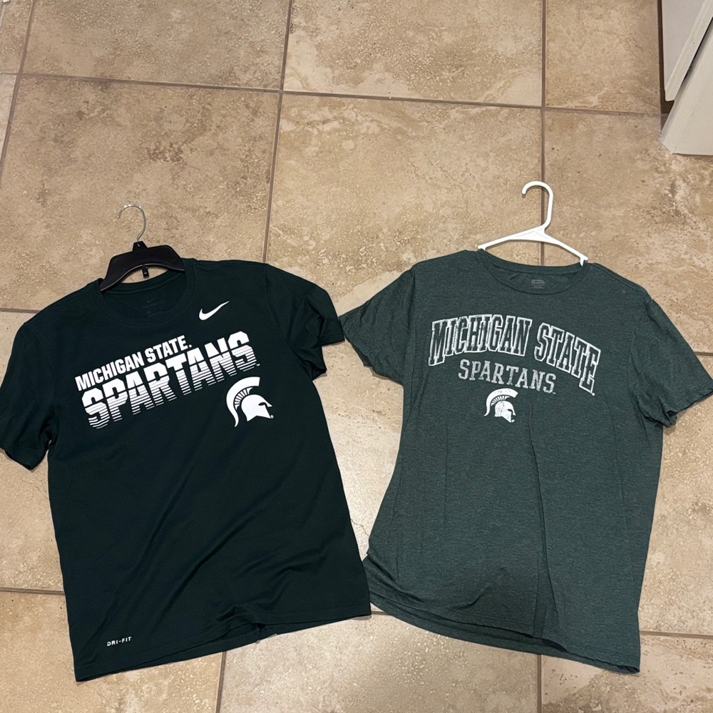 Green Michigan State Spartans T-Shirts
